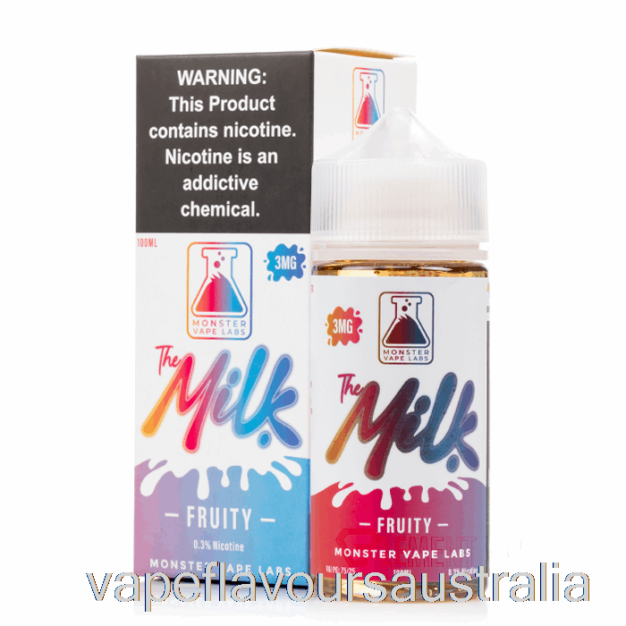 Vape Nicotine Australia Fruity - The Milk - 100mL 0mg